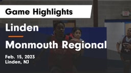 Linden  vs Monmouth Regional  Game Highlights - Feb. 15, 2023