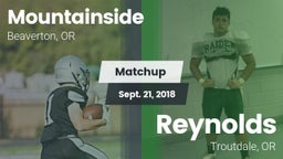 Matchup: Mountainside High Sc vs. Reynolds  2018