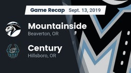 Recap: Mountainside  vs. Century  2019