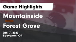 Mountainside  vs Forest Grove  Game Highlights - Jan. 7, 2020