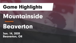 Mountainside  vs Beaverton  Game Highlights - Jan. 14, 2020