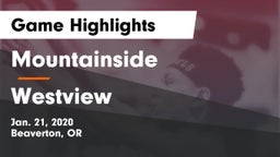 Mountainside  vs Westview  Game Highlights - Jan. 21, 2020