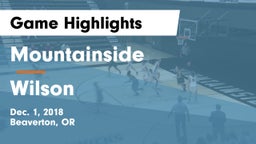Mountainside  vs Wilson  Game Highlights - Dec. 1, 2018