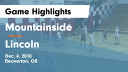 Mountainside  vs Lincoln Game Highlights - Dec. 4, 2018