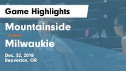 Mountainside  vs Milwaukie  Game Highlights - Dec. 22, 2018
