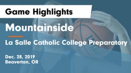 Mountainside  vs La Salle Catholic College Preparatory Game Highlights - Dec. 28, 2019