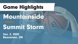 Mountainside  vs Summit Storm Game Highlights - Jan. 3, 2020