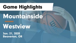 Mountainside  vs Westview  Game Highlights - Jan. 21, 2020