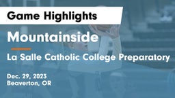 Mountainside  vs La Salle Catholic College Preparatory Game Highlights - Dec. 29, 2023