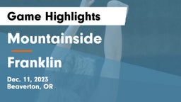 Mountainside  vs Franklin  Game Highlights - Dec. 11, 2023