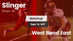 Matchup: Slinger  vs. West Bend East  2017