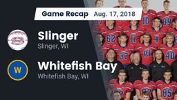 Recap: Slinger  vs. Whitefish Bay  2018