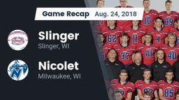 Recap: Slinger  vs. Nicolet  2018
