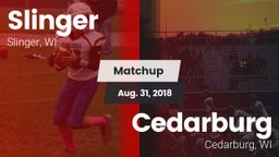 Matchup: Slinger  vs. Cedarburg  2018