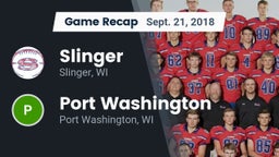 Recap: Slinger  vs. Port Washington  2018