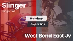 Matchup: Slinger  vs. West Bend East Jv 2019