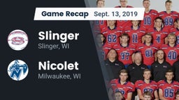 Recap: Slinger  vs. Nicolet  2019