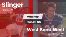 Matchup: Slinger  vs. West Bend West  2019