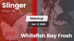 Matchup: Slinger  vs. Whitefish Bay Frosh 2019