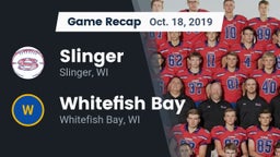 Recap: Slinger  vs. Whitefish Bay  2019