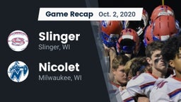 Recap: Slinger  vs. Nicolet  2020