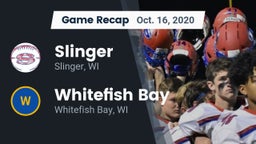 Recap: Slinger  vs. Whitefish Bay  2020