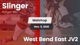 Matchup: Slinger  vs. West Bend East JV2 2020