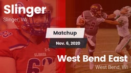 Matchup: Slinger  vs. West Bend East  2020