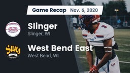 Recap: Slinger  vs. West Bend East  2020