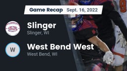 Recap: Slinger  vs. West Bend West  2022