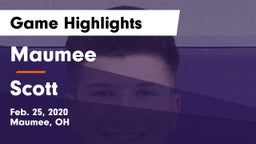 Maumee  vs Scott  Game Highlights - Feb. 25, 2020