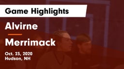Alvirne  vs Merrimack Game Highlights - Oct. 23, 2020