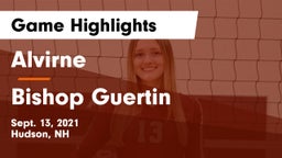 Alvirne  vs Bishop Guertin  Game Highlights - Sept. 13, 2021