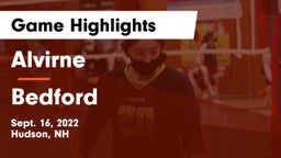 Alvirne  vs Bedford  Game Highlights - Sept. 16, 2022