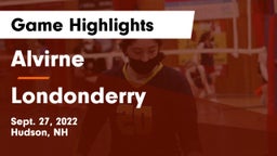 Alvirne  vs Londonderry  Game Highlights - Sept. 27, 2022