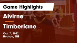 Alvirne  vs Timberlane  Game Highlights - Oct. 7, 2022
