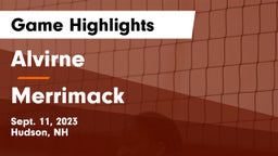 Alvirne  vs Merrimack  Game Highlights - Sept. 11, 2023