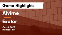 Alvirne  vs Exeter  Game Highlights - Oct. 4, 2023