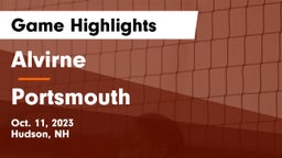 Alvirne  vs Portsmouth  Game Highlights - Oct. 11, 2023