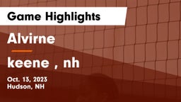 Alvirne  vs keene , nh Game Highlights - Oct. 13, 2023