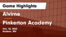 Alvirne  vs Pinkerton Academy Game Highlights - Oct. 18, 2023