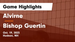 Alvirne  vs Bishop Guertin  Game Highlights - Oct. 19, 2023
