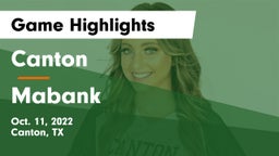 Canton  vs Mabank  Game Highlights - Oct. 11, 2022