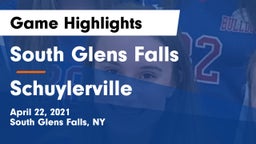 South Glens Falls  vs Schuylerville  Game Highlights - April 22, 2021
