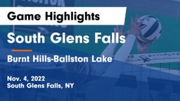 South Glens Falls  vs Burnt Hills-Ballston Lake  Game Highlights - Nov. 4, 2022