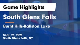 South Glens Falls  vs Burnt Hills-Ballston Lake  Game Highlights - Sept. 23, 2023