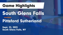 South Glens Falls  vs Pittsford Sutherland  Game Highlights - Sept. 23, 2023