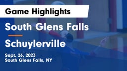 South Glens Falls  vs Schuylerville  Game Highlights - Sept. 26, 2023