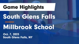 South Glens Falls  vs Millbrook School Game Highlights - Oct. 7, 2023
