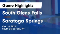 South Glens Falls  vs Saratoga Springs  Game Highlights - Oct. 16, 2023